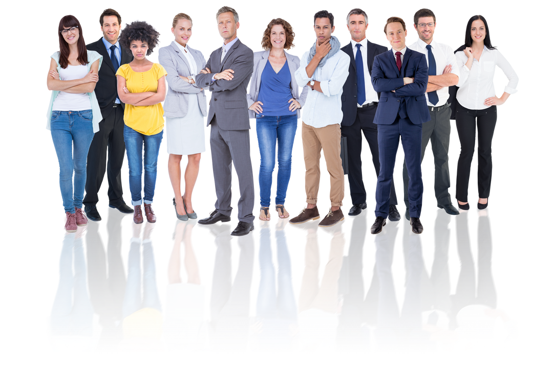 Transparent Group of Diverse Business People with Arms Crossed - Download Free Stock Images Pikwizard.com