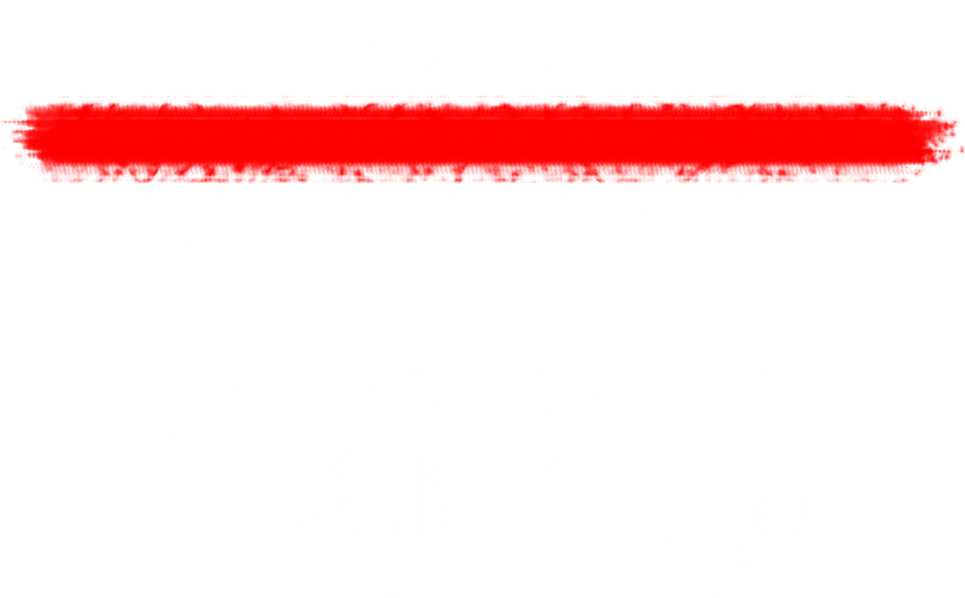 2016 Celebration Typography on Transparent Background Year Transition
