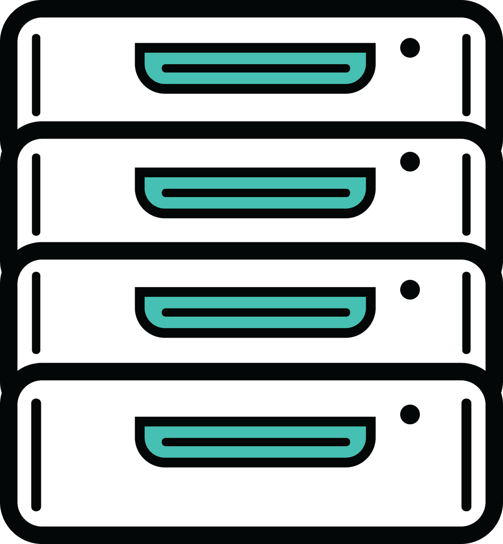 Digital Server Icon on Transparent Background for Computing - Download Free Stock Images Pikwizard.com