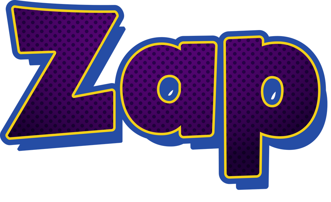 Transparent Comic Style 'Zap' Text with Purple Dot Pattern - Download Free Stock Images Pikwizard.com