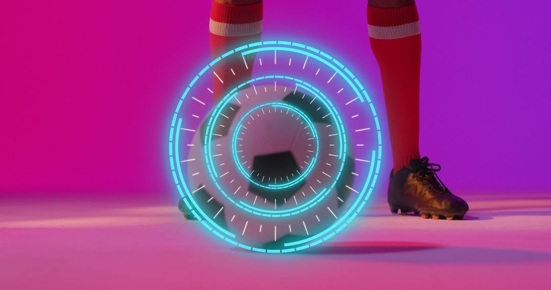 Digital Fusion of Soccer Athlete and Futuristic Scope