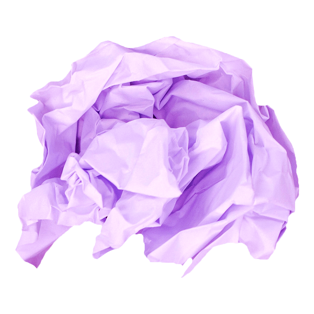 Crumpled Purple Sheet of Paper on Transparent Background, Vector Illustration - Download Free Stock Images Pikwizard.com