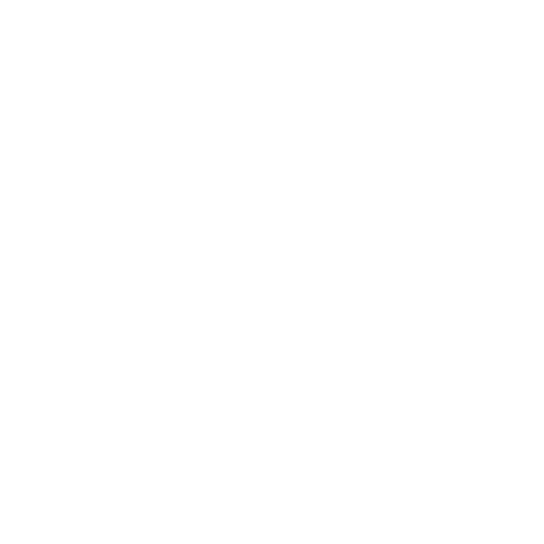 Bold White Nail Symbol on a Transparent Background Construction Icon