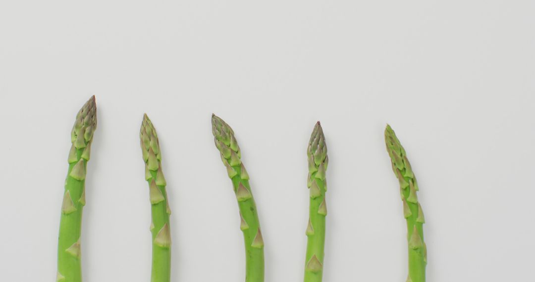 Fresh Green Asparagus Spears Isolated on White Background - Free Images, Stock Photos and Pictures on Pikwizard.com