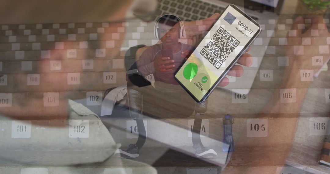 Mobile QR Code Health Pass and Advanced Prosthetics User