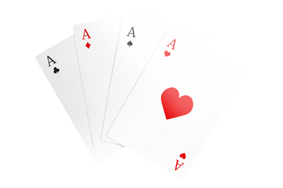 Illustration of Four Ace Playing Cards on Transparent Background - Download Free Stock Images Pikwizard.com