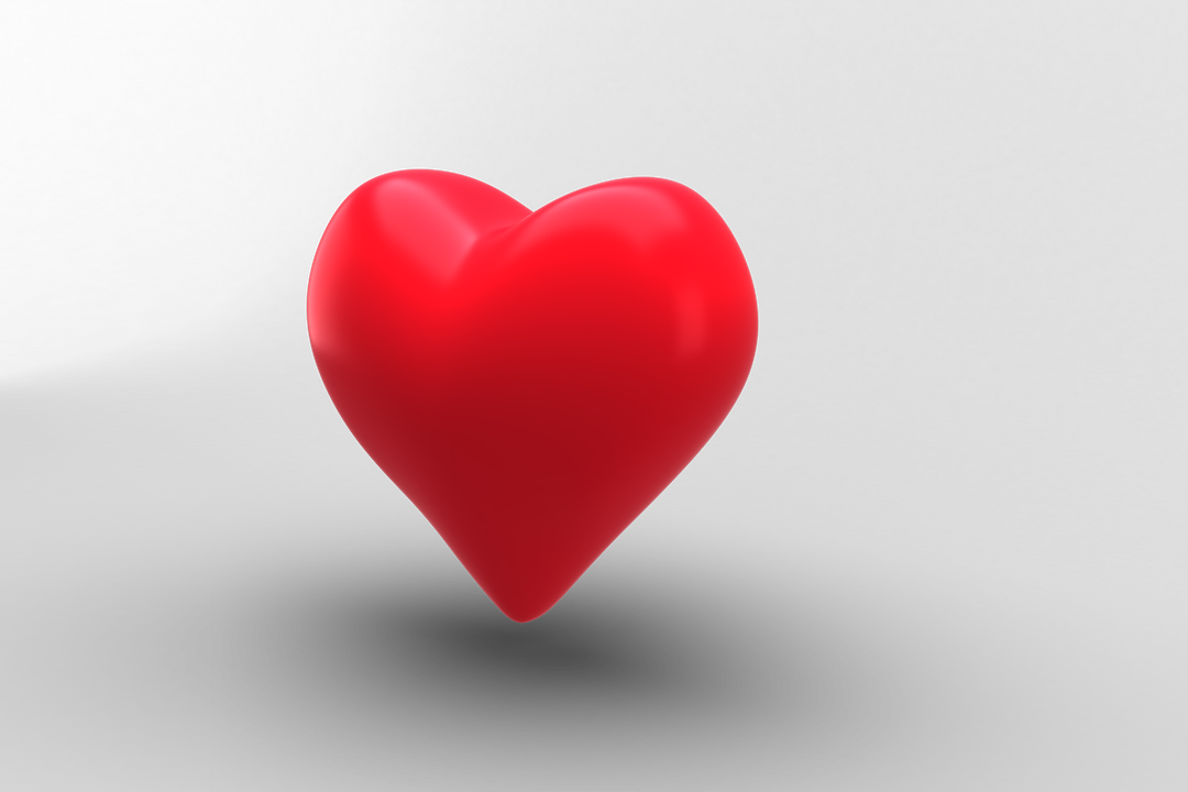 Red Heart Illustration Isolated on Transparent Background 3D Render - Download Free Stock Images Pikwizard.com