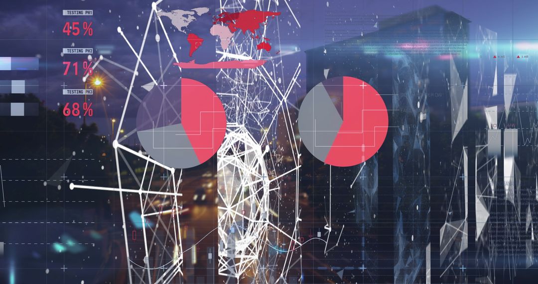 Futuristic Data Visualization of Urban Technological Network