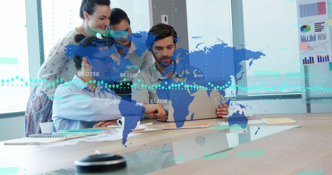 Global Finance Concept with Business Team Collaboration