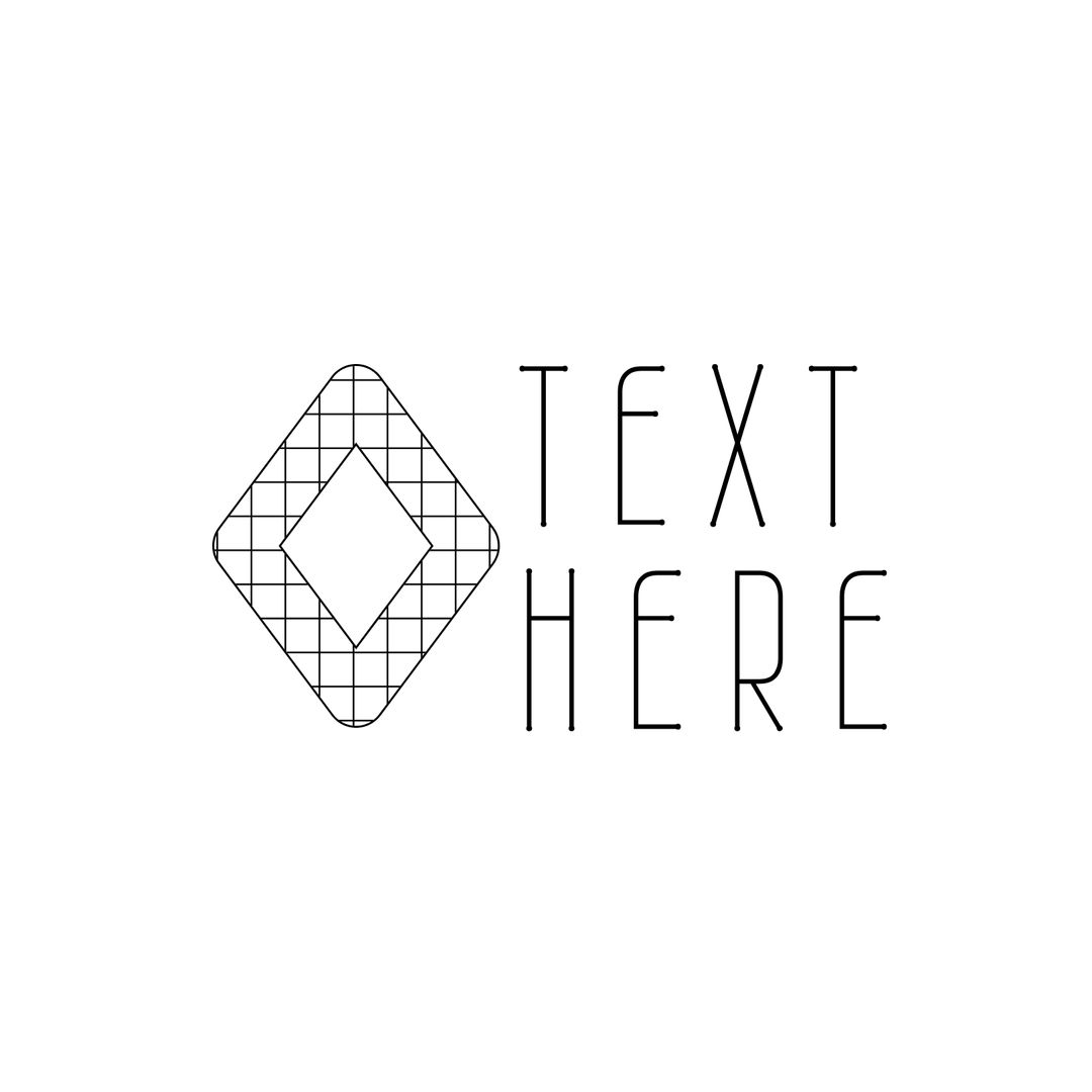 Sophisticated Geometric Diamond Template Design