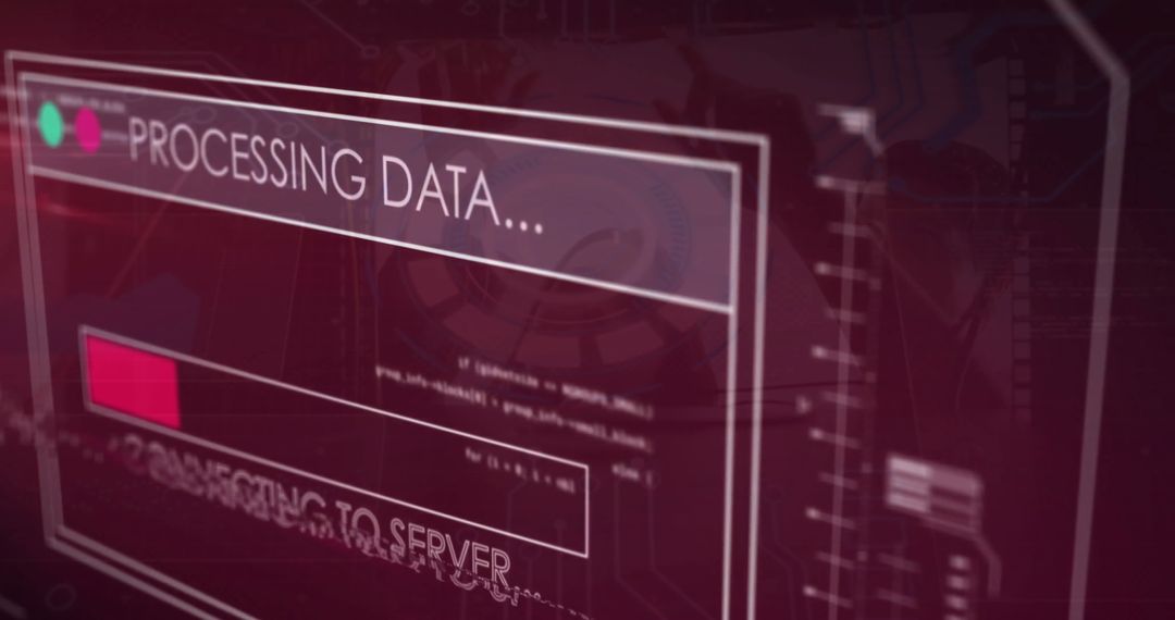 digital data processing interface on futuristic screen - Free Images, Stock Photos and Pictures on Pikwizard.com