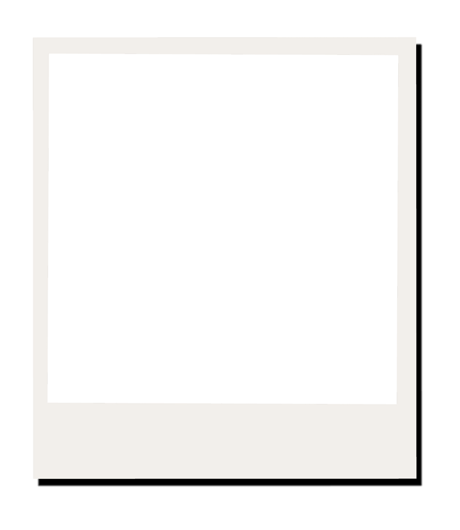 Vintage Instant Photo Frame with Transparent Background