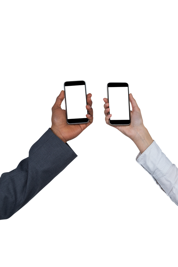 Transparent closeup hands holding smartphones for business communication concepts - Download Free Stock Images Pikwizard.com