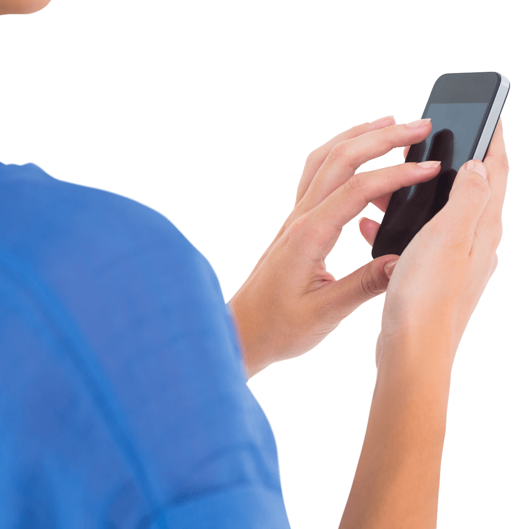 Transparent Hands Using Smartphone for Communication