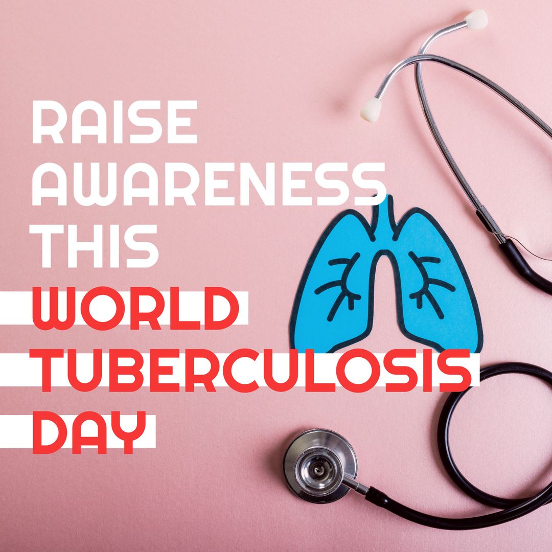 World Tuberculosis Day Awareness Concept with Stethoscope and Lungs