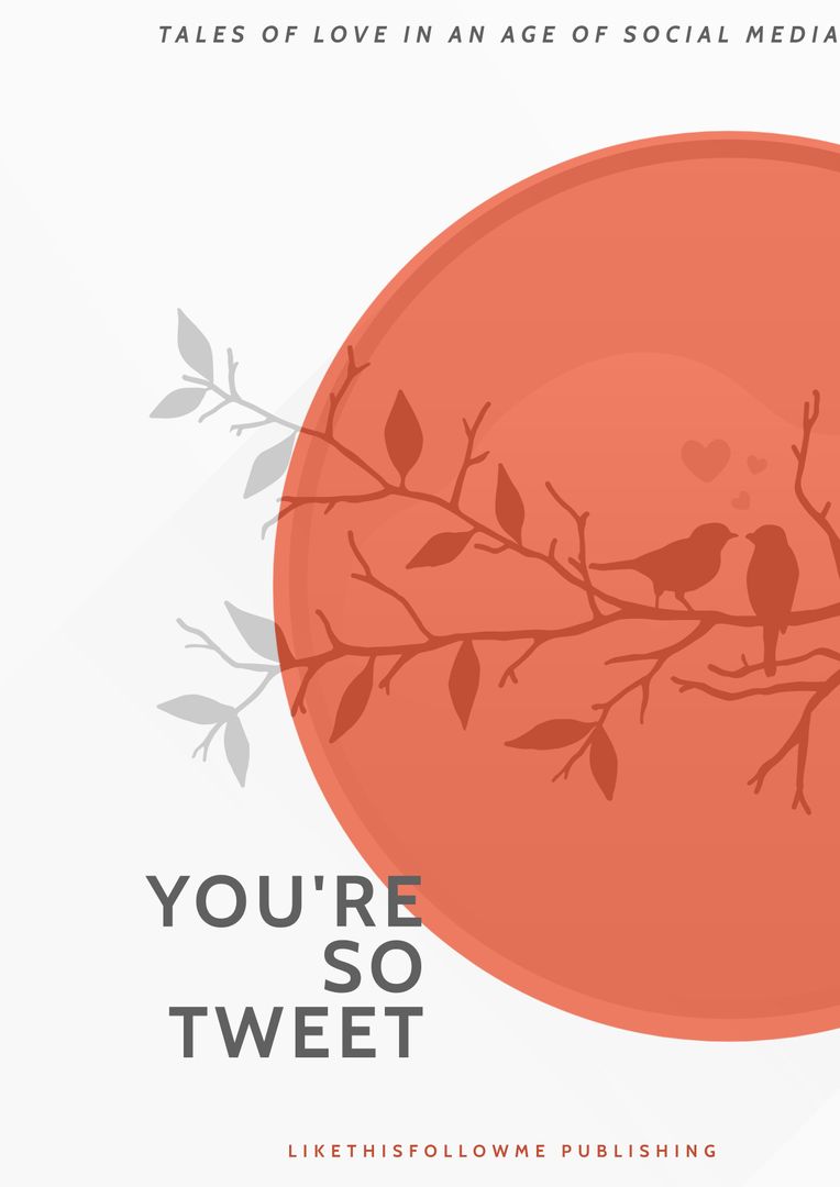 Silhouette Birds on Branch Representing Modern Romance