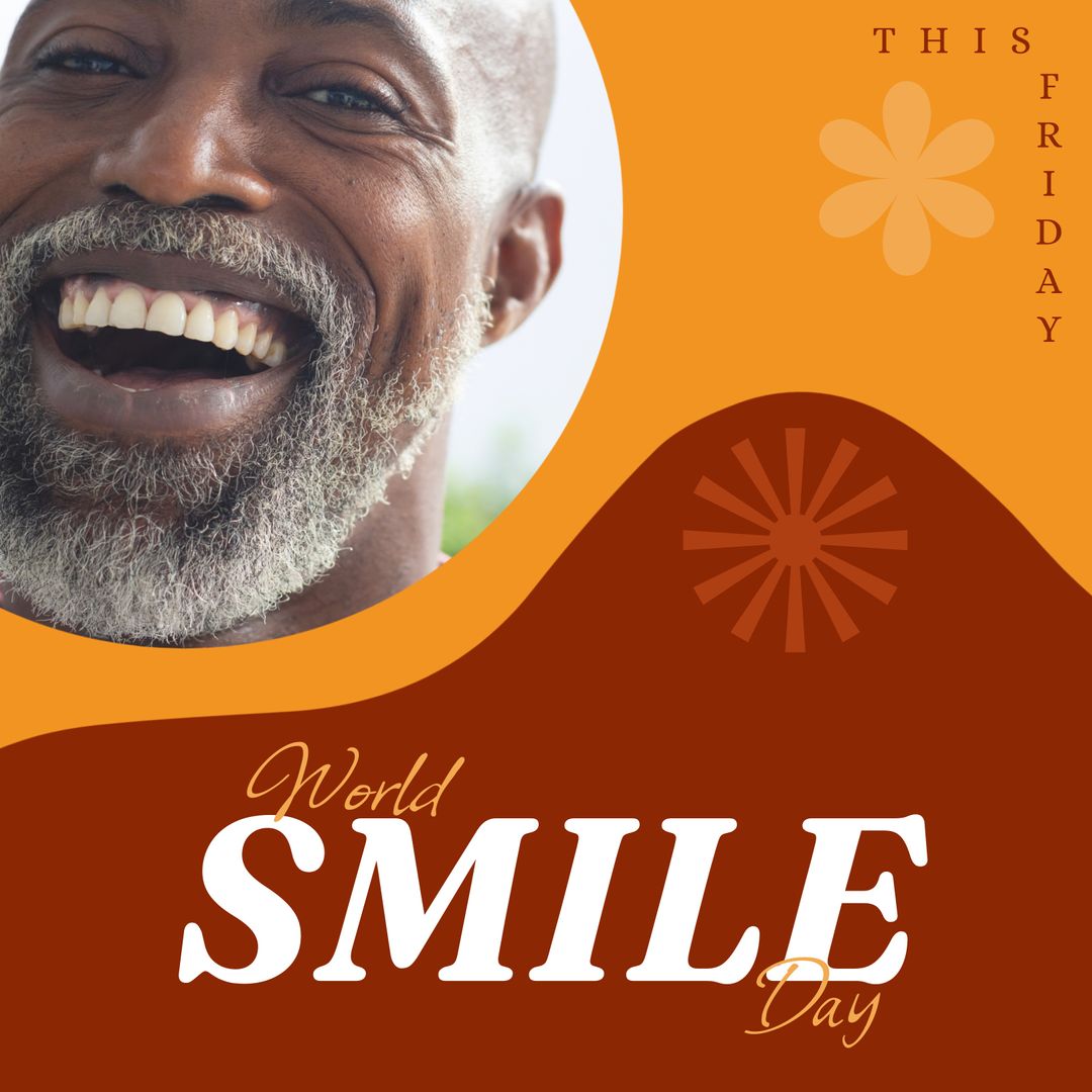 World Smile Day Celebration with Joyful Full-Frame Smile
