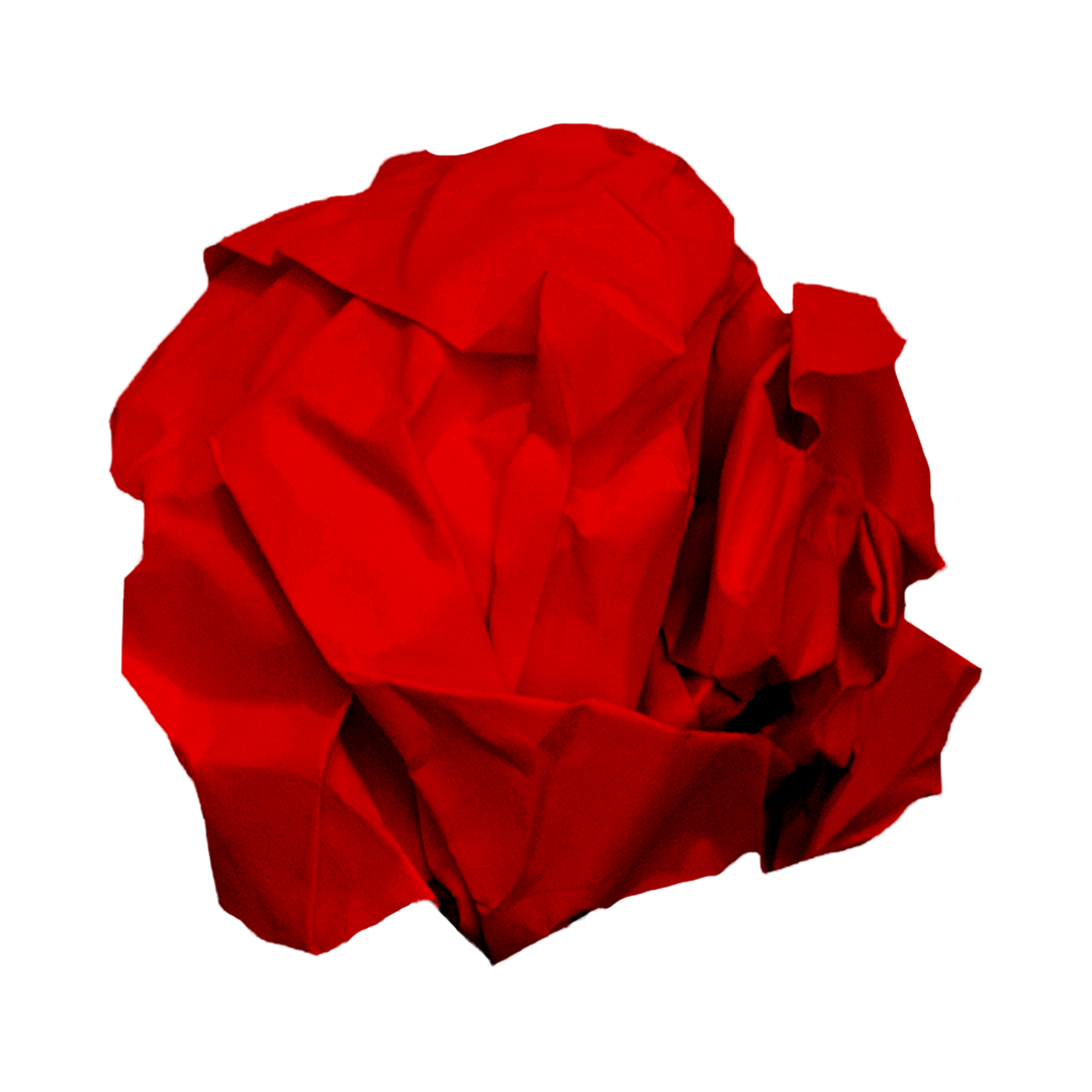 Crumpled Red Fabric Ball on Transparent Background - Download Free Stock Images Pikwizard.com