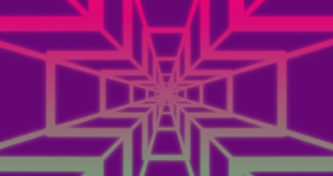 Futuristic Geometric Patterns on Purple Background