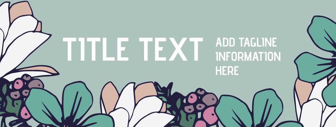 Elegant Floral Banner Displaying Growth and Freshness