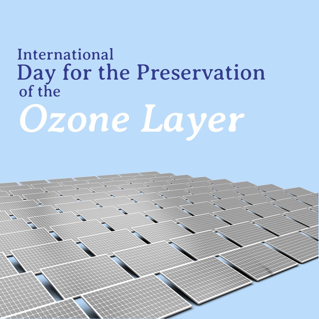 Celebrating Ozone Layer Preservation with Solar Energy Concept
