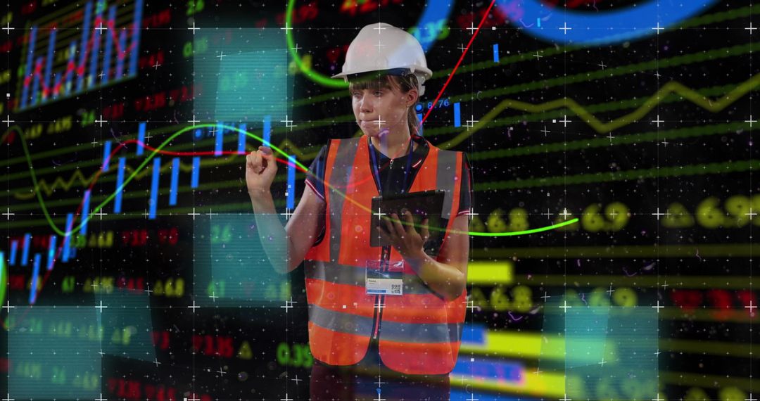 Engineer Overlay with Financial Data and Graphs Visualization