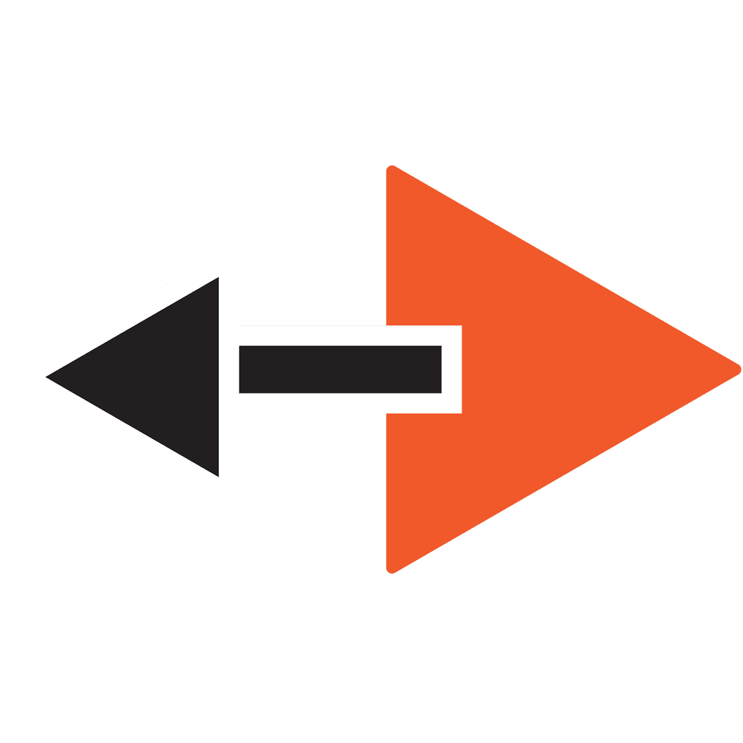 Transparent Dual Color Arrows Vector Illustration