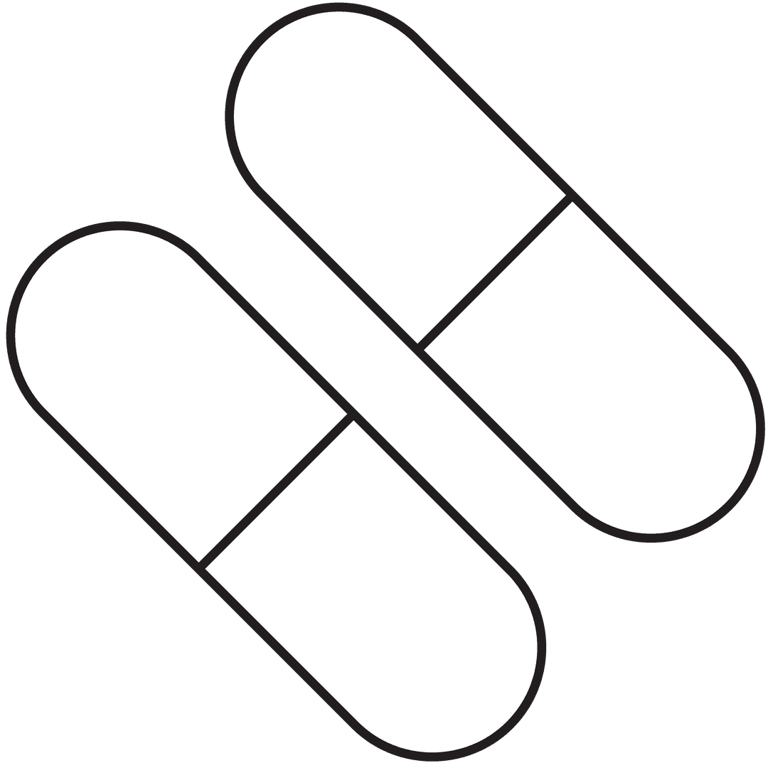 White Pills Isolated on Transparent Background for Medical Use