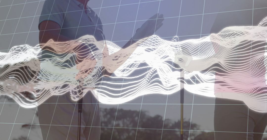 Golf Collaboration With Futuristic Technology Visualization