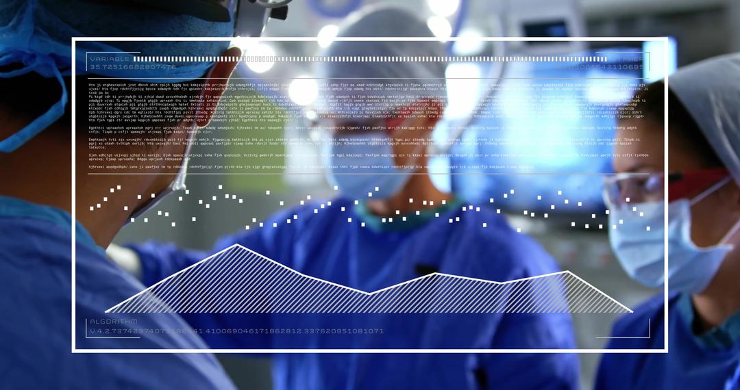 Advanced Medical Surgery with Data Analysis Overlay - Free Images, Stock Photos and Pictures on Pikwizard.com