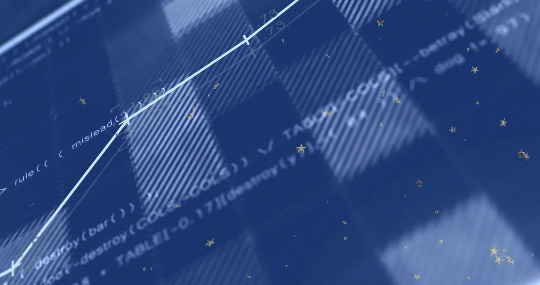 Dynamic Growth Chart on Blue Digital Interface