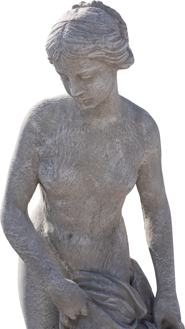 Classic Antique Weathered Sculpture of Naked Woman on Transparent Background - Download Free Stock Images Pikwizard.com