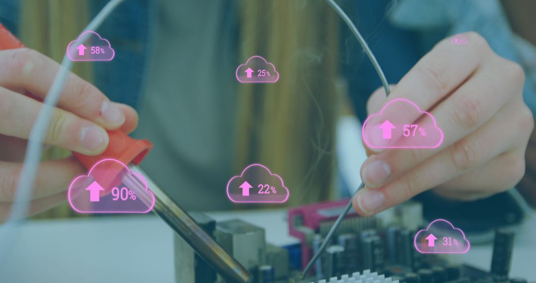 Students Engaged in Collaborative Technology Project with Digital Interface