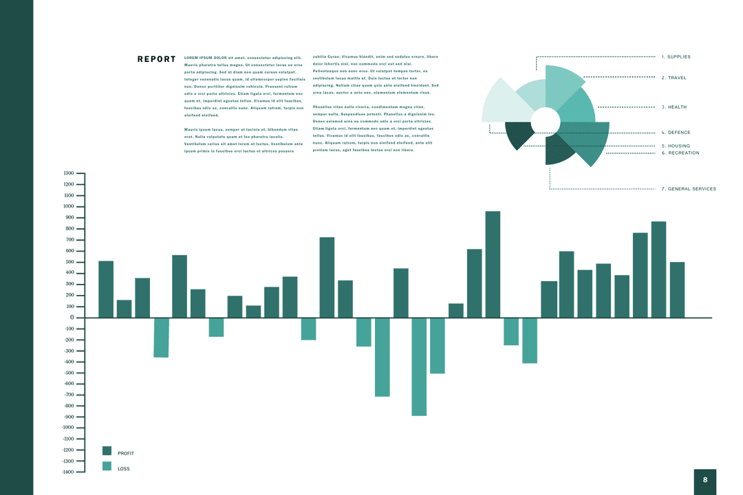 Blue Statistic Charts on Transparent Background for Business Analysis