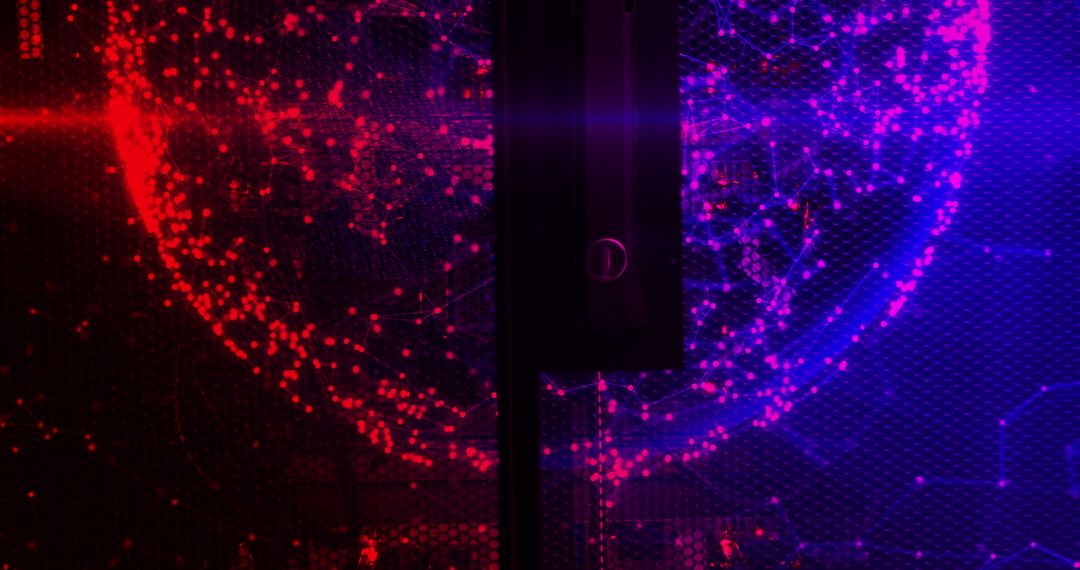 Digital Interface Visualization in Server Room