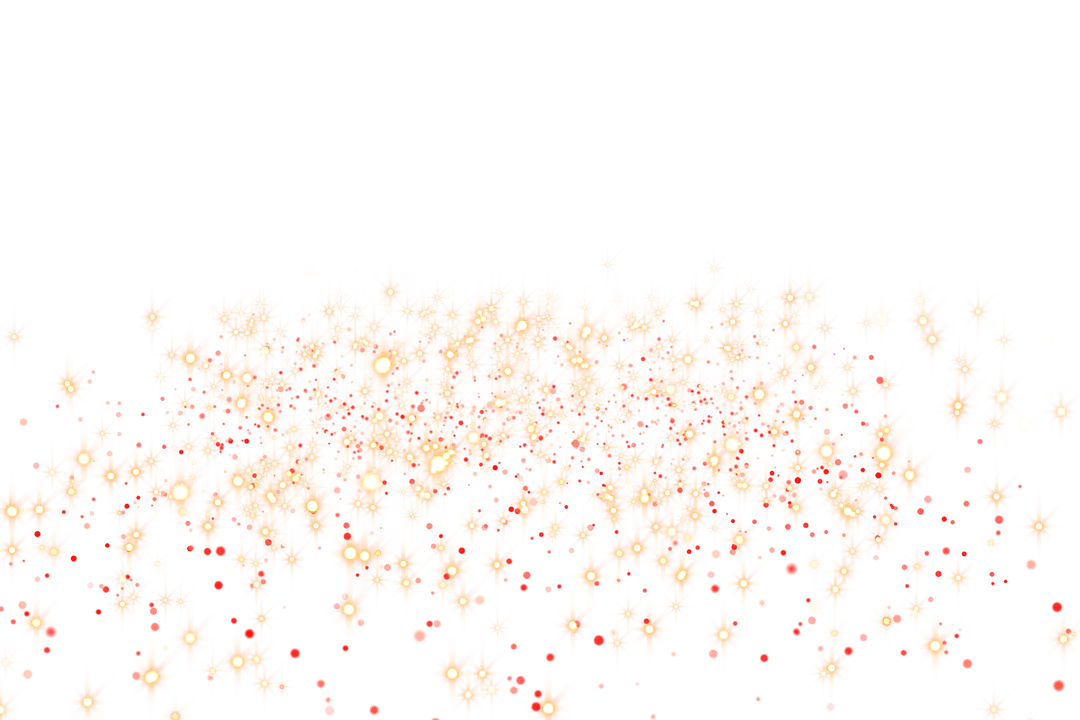 Radiant Stars Background on Transparent Canvas