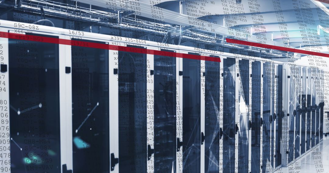 Data Center Server Connection with Digital Interface Overlay