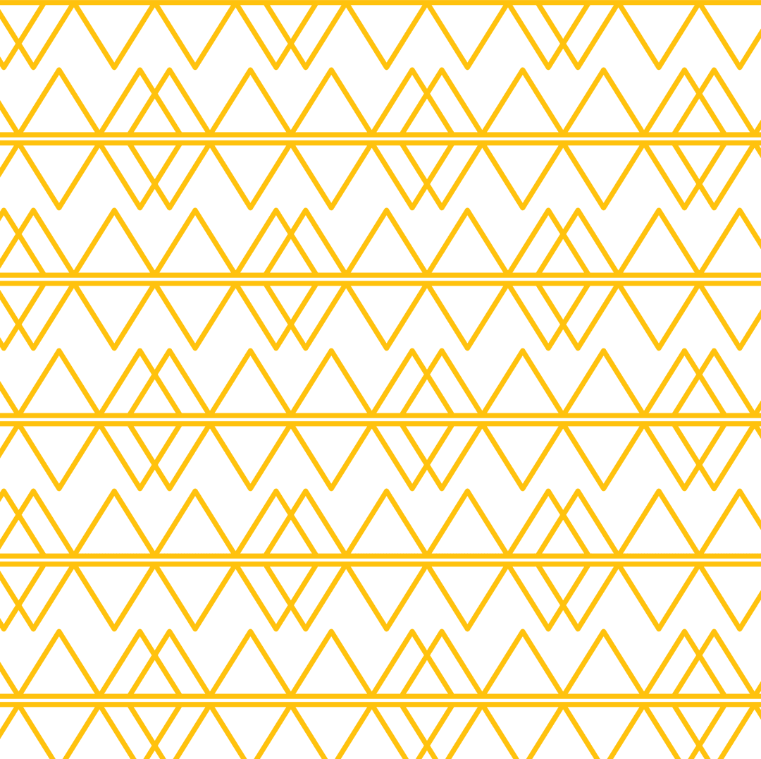 Seamless Yellow Triangle Pattern on Transparent Background
