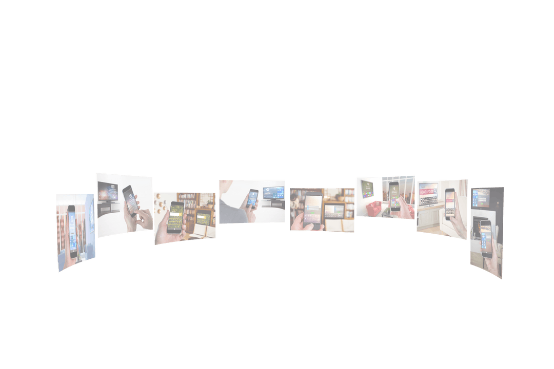 Transparent Image Selection of Device Screens with Digital Interface - Download Free Stock Images Pikwizard.com