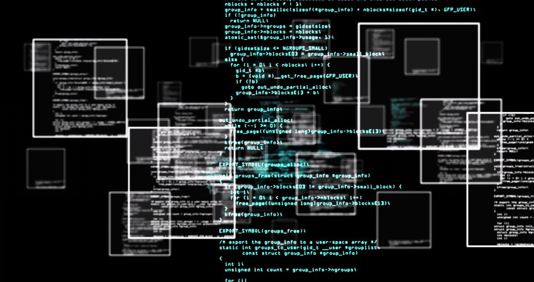 Floating Interactive Code Editor Windows with Teal Syntax