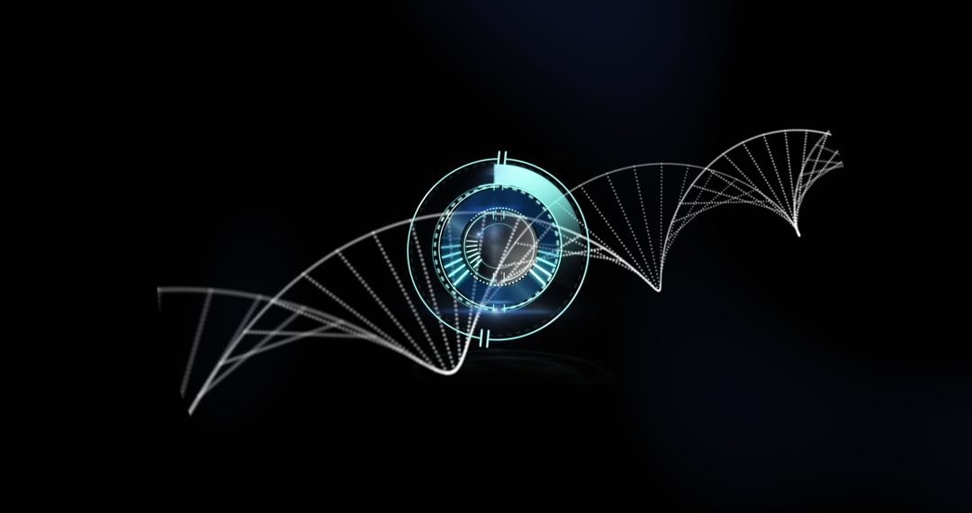 Futuristic Digital Representation of DNA with Holographic Display