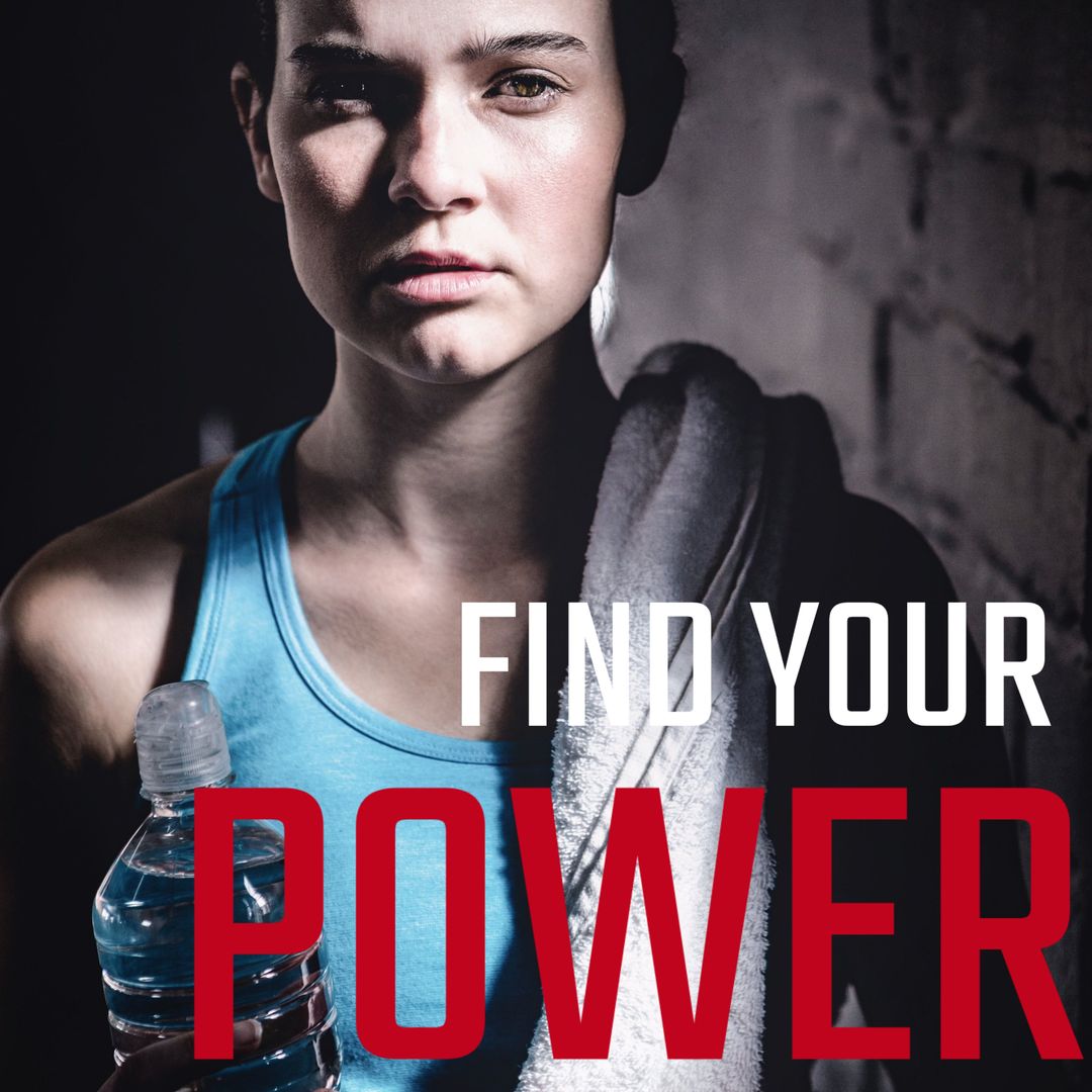 Determined Athlete Promotes Motivation and Strength for Fitness Campaign