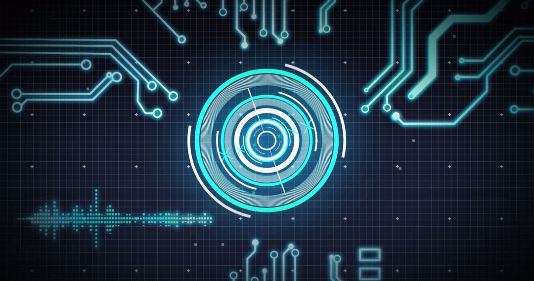 Futuristic Digital Targeting System on Grid Interface