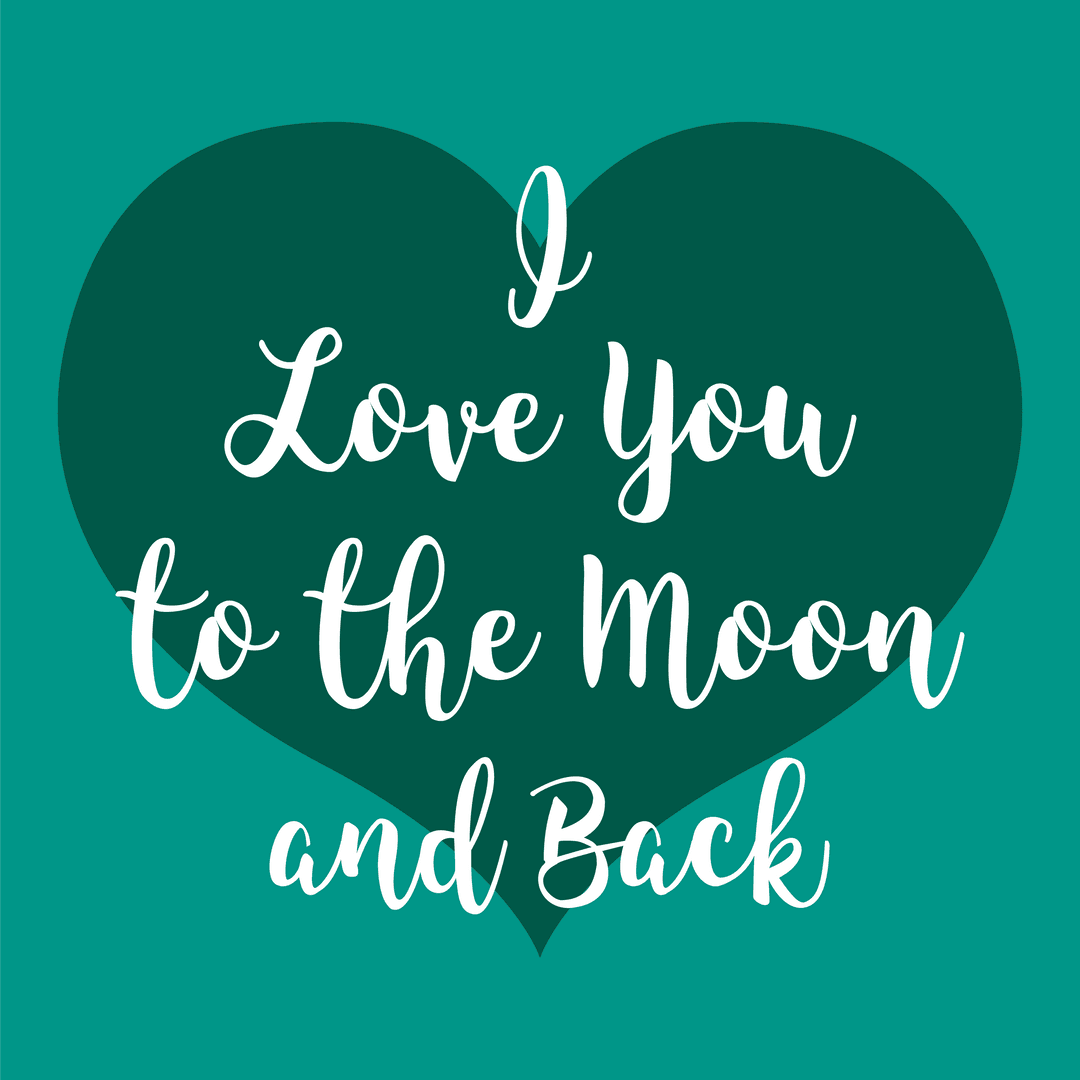 Transparent Valentine's Day Love Quote in Heart Background