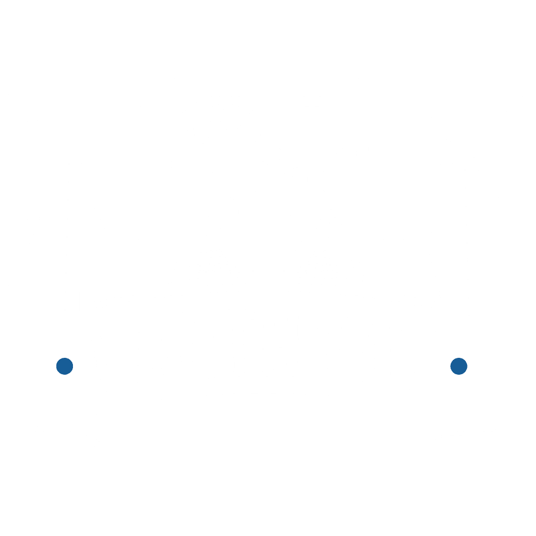 Heart-Shaped Globe with Megaphone Transparent Earth Day Logo