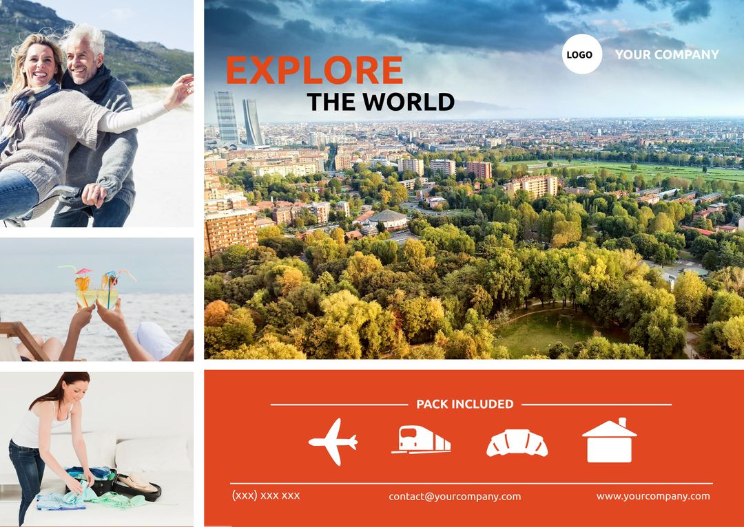 Dynamic Travel Agency Advertisement Highlighting Adventure