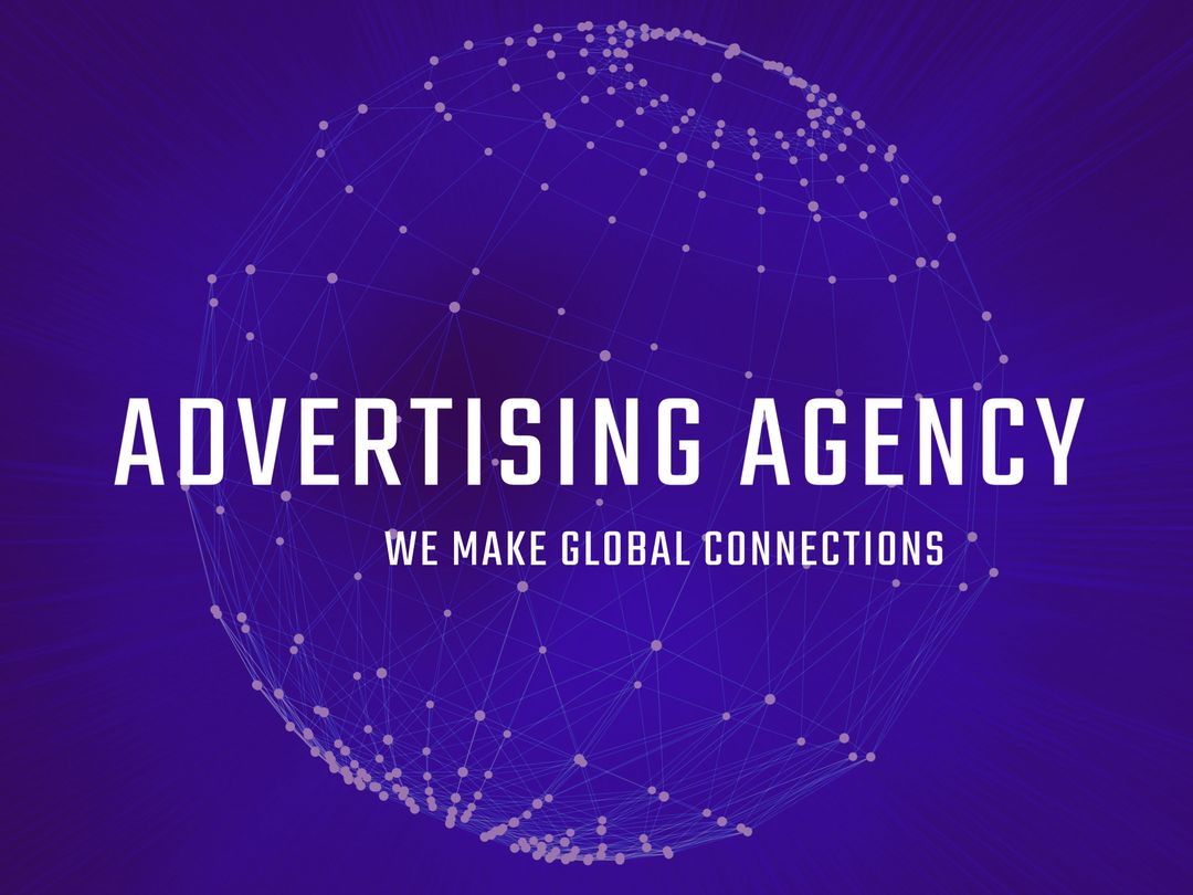 Global Network Connections Advertising Concept
