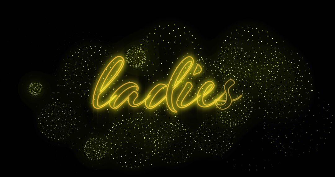 Illuminated Script Neon Ladies Party Glamour