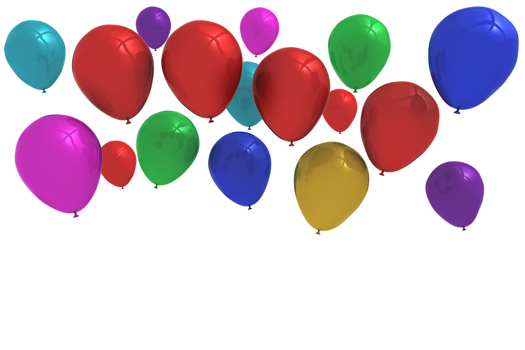 Colorful Balloons on Transparent Background Ideal for Celebrations - Download Free Stock Images Pikwizard.com