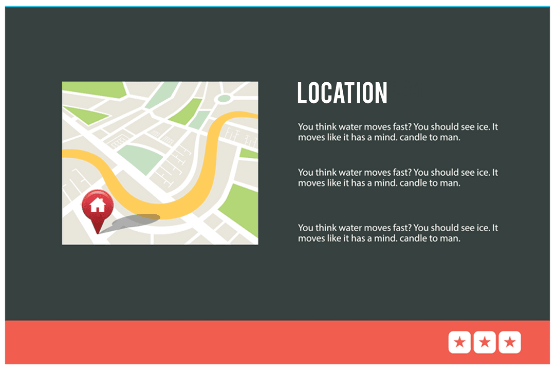 Transparent Map Illustration with Location Text on Green Background